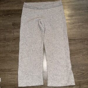 Pure Collection 100% Cashmere Drawstring Pants (no Drawstring) Cropped Size M